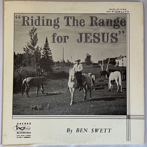 Riding The Range For Jesus USED VINYL RECORD Gospel 70s RCA/Sacred Knof Records - Picture 1 of 6